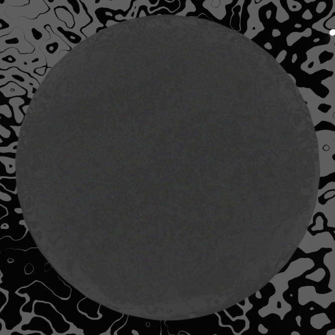 Dark plasma sphere against a textured background, part of the Helios Eclipse digital art series